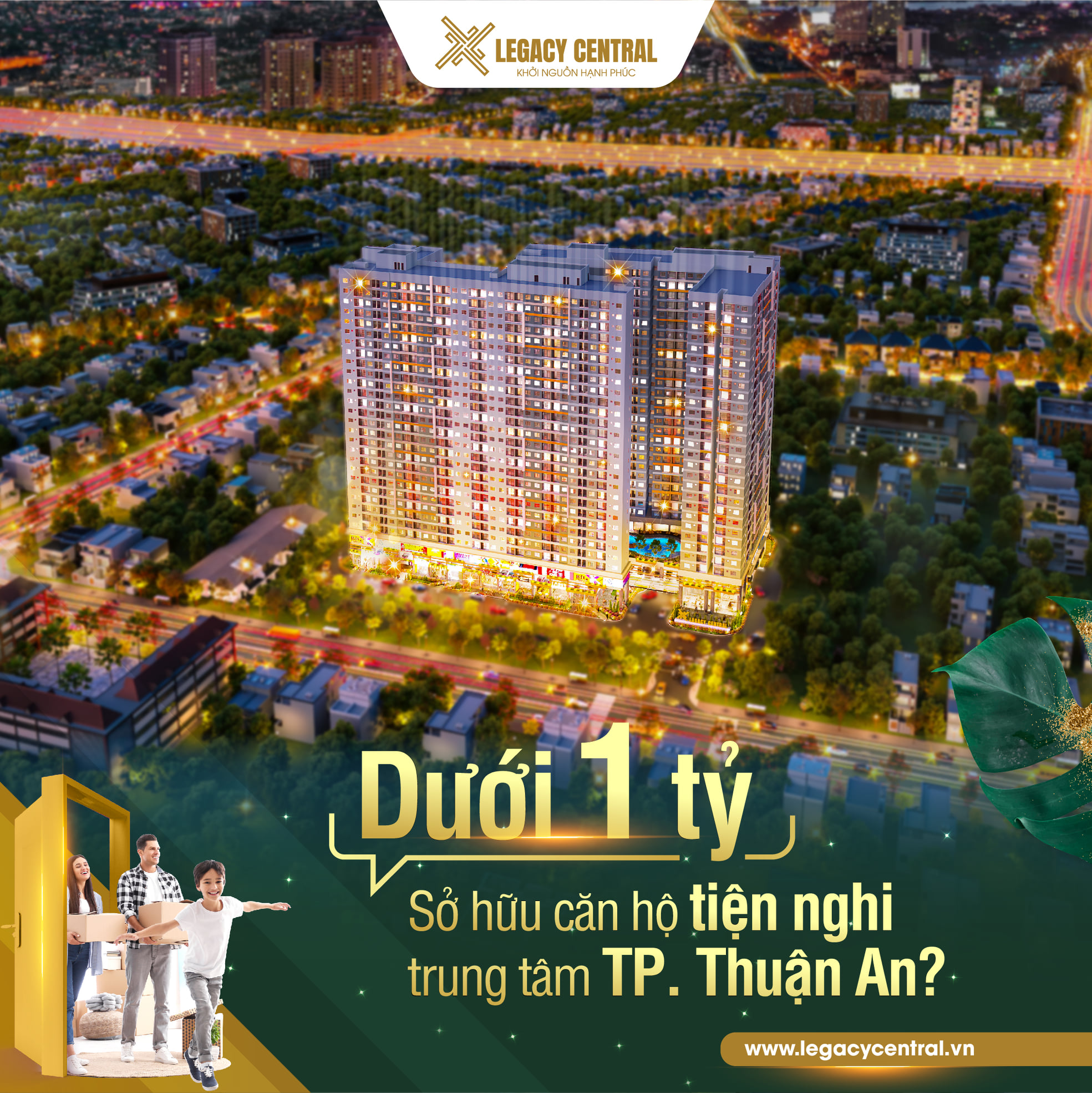 Chỉ từ 160tr sở hữu ngay căn hộ hiện đại nằm ngay tại trung tâm TP Thuận An Bình Dương